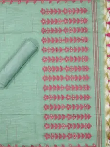 ZARIMO Floral Woven Design Pure Cotton Unstitched Dress Material