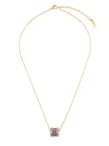 Ramdev Art Fashion Jwellery Rose Gold-Plated Circular Pendants with Chain