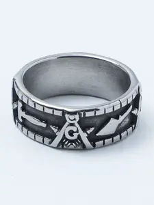 SALTY Men Stainless Steel Renaissance Royalty Finger Rings