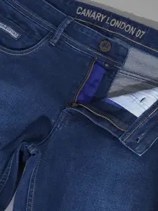 Canary London Men Smart Slim Fit Low-Rise Stretchable Jeans