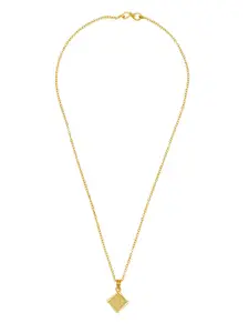 Ramdev Art Fashion Jwellery Gold-Plated Square Pendants with Chains