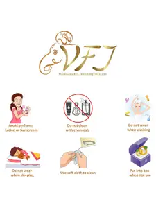 Vighnaharta Set of 2 Gold-Plated & Silver-Plated Leaf Shaped Pendants with Chains