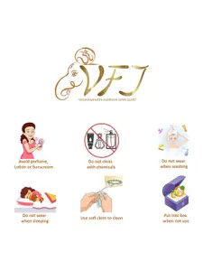 Vighnaharta Set of 2 Gold-Plated & Silver-Plated Heart Shaped Pendants with Chains