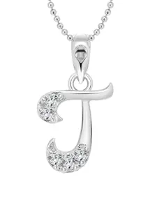 Vighnaharta Pack Of 2 CZ Studded Contemporary Pendants with Chains