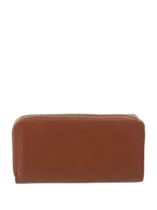 WALKWAY by Metro Women Floral Textured Zip Around Wallet