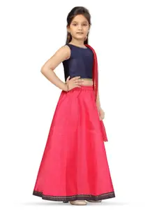 BAESD Girls Silk Ready to Wear Lehenga & Choli With Dupatta