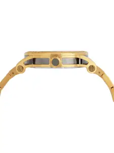 Versace Women Brass Embellished Dial & Stainless Steel Straps Analogue Watch VERD00919