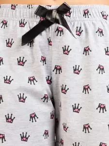 Nite Flite Women Pack Of 2 Printed Cotton Lounge Shorts