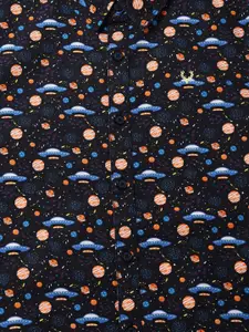 Allen Solly Junior Boys Slim Fit Floral Opaque Printed Casual Shirt