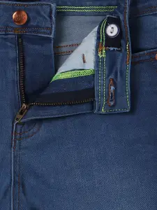 Allen Solly Junior Boys Slim Fit Mid-Rise Dark Shade Clean Look Stretchable Jeans