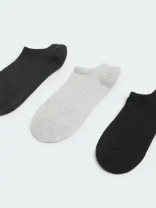 Max Pack of 3 Men Solid Ankle-Length Socks