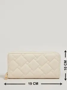max Textured Quilted Zip Around Wallet
