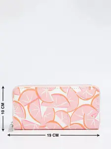 max Graphic Printed Zip Around Wallet