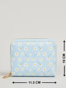 max Floral Printed Zip Around Wallet