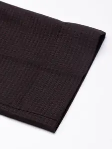 Louis Philippe Men Textured Slim Fit Formal Trousers