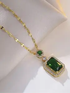 FIMBUL Gold-Plated Stone & Kundan-Studded Necklace