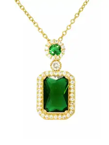 FIMBUL Gold-Plated Stone-Studded Necklace