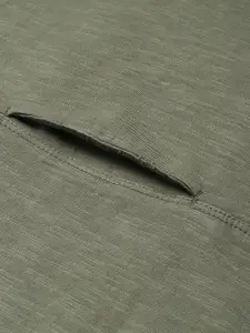 Louis Philippe Jeans Pure Cotton Pocket Detail  Slim Fit T-shirt