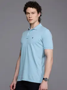 Louis Philippe Jeans Polo Collar Pure Cotton Slim Fit T-shirt