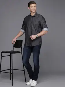 Louis Philippe Jeans Men Slim Fit Pure Cotton Casual Shirt