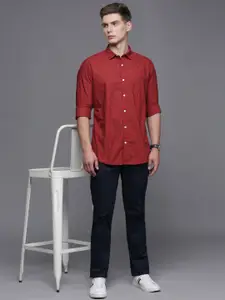 Louis Philippe Jeans Pure Cotton Slim Fit Opaque Printed Casual Shirt