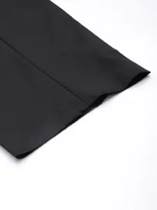 Louis Philippe Men Textured Pleated Formal Trousers