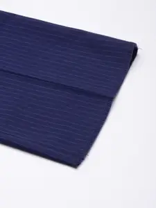 Louis Philippe Men Striped Slim Fit Formal Trousers