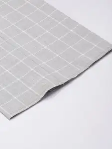 Louis Philippe Men Checked Slim Fit Formal Trousers