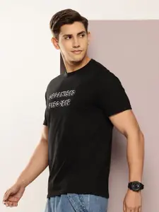 Kook N Keech Men Typography Printed Pure Cotton T-shirt