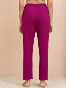 Nykd By Nykaa Summer Essential Soft and Comfy Breathable Rib Lounge Pant