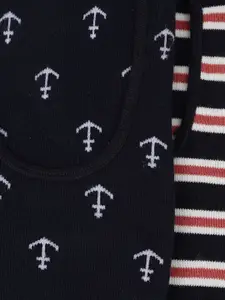 Tommy Hilfiger Men Pack Of 2 Striped Shoe Liner Socks Men Pack Of 2 Shoe Liner Socks