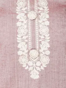 Meena Bazaar Floral Embroidered Unstitched Dress Material