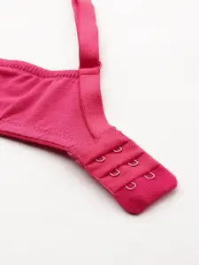DressBerry Fuchsia Full Coverage Non Padded Everyday Bra - All Day Comfort