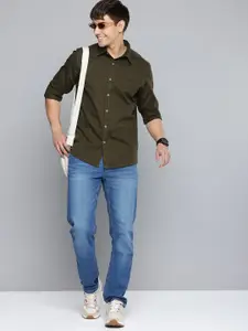 Aeropostale Men Brand Logo Back Printed Pure Cotton Casual Shirt