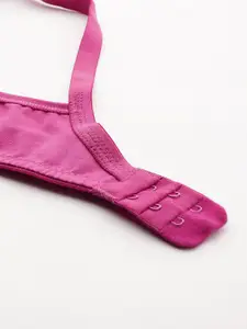 DressBerry Pink Full Coverage Non Padded Non Wired Everyday Bra All Day Comfort