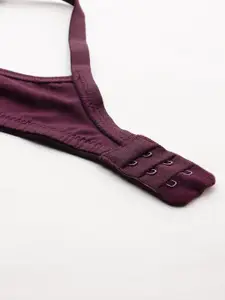 DressBerry Brown Full Coverage Non Padded Everyday Bra - All Day Comfort