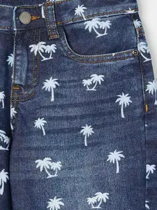 Fame Forever by Lifestyle Boys Printed Denim Shorts