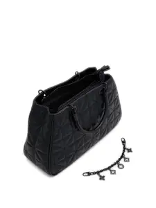Call It Spring Textured Structured Satchel with Quilted