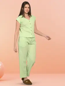 MAYSIXTY V Neck Short Sleeves Night suit