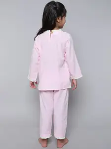 BAESD Girls Striped Night suit