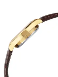 CASIO Women Embellished Dial & Leather Straps Analogue Watch A2265