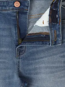 Allen Solly Junior Boys Slim Fit Mildly Distressed Light Fade Jeans