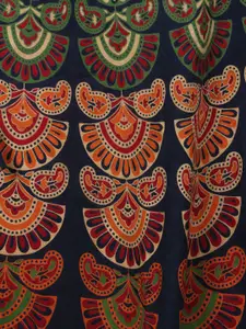 Exotic India Printed Pure Cotton A-line Maxi Skirts