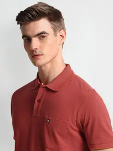 Arrow Sport Men Polo Collar Pockets T-shirt