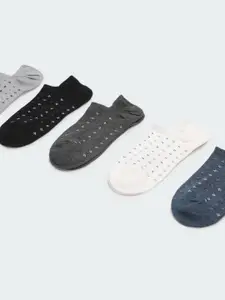 Max Pack of 5 Men Printed Ankle Length Socks