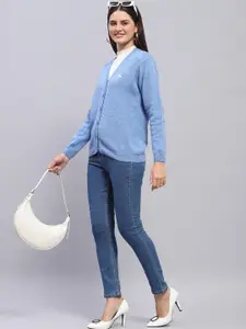 Monte Carlo V-Neck Woollen Cardigan Sweater