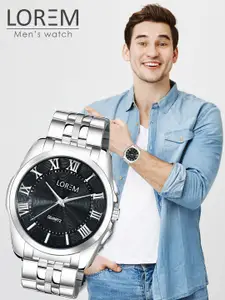 LOREM Men Stainless Steel Bracelet Style Straps Analogue Watch LR125-A