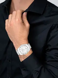 LOREM Men Dial & Stainless Steel Bracelet Style Straps Analogue Watch LR152-A