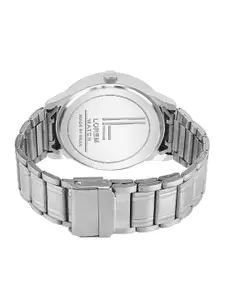 LOREM Men Printed Dial & Stainless Steel Bracelet Style Straps Analogue Watch LR111-A