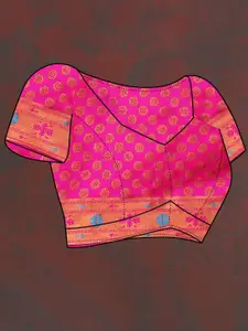 Mitera Ethnic Motifs Zari Woven Design Paithani Saree with Tassels